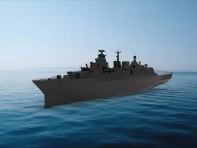 Brandenburg-class battleship 3D model