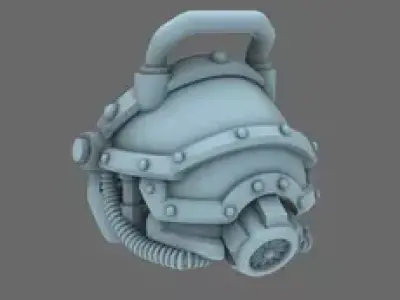 Space Knights V1 Exterminator Shoulder Pads Type B 3D print model