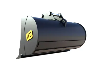 WB Excavator Ditching and Grading bucket Mini Excavator- Backhoe 3D model