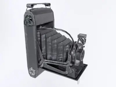 Zeiss Camera Low-poly 3D model