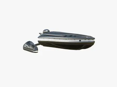 Alien Spaceship UFO H03 Dark Steel - Sci Fi Spacecraft Design Low-poly 3D model
