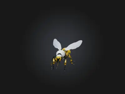 RoboBee Model Low-poly 3D model