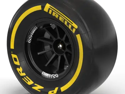 Formula One Wheel 3D model