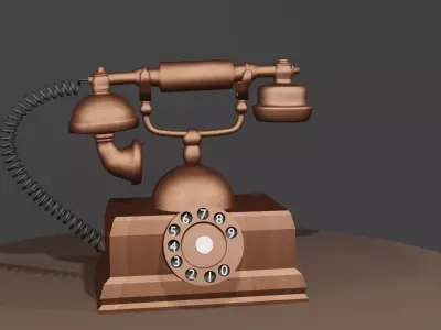 Vintage Telephone 3D model order