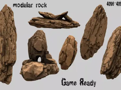 rocks  set 20 3D model