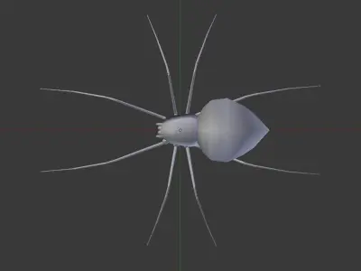 Spider Black Widow Free Free low-poly 3D model