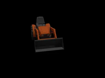 Tractor Kubota- Farm 3D model
