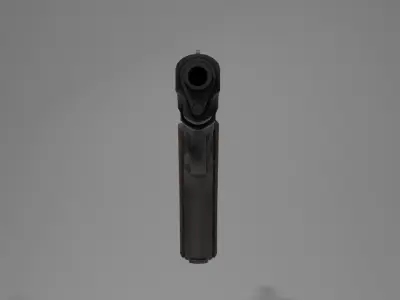 M1911 gun Low-poly 3D model