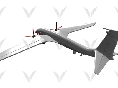 Baykar  AKINCI TIHA 3D model