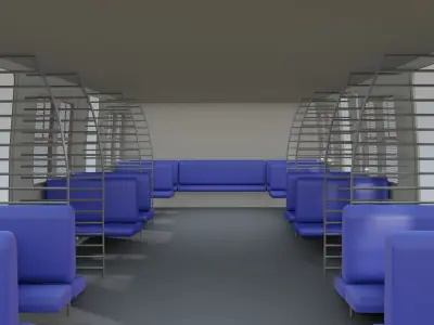 Hyderabad MMTS Low-poly 3D model