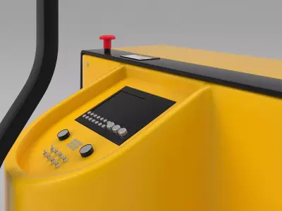 Pallet truck electric 2 3D model