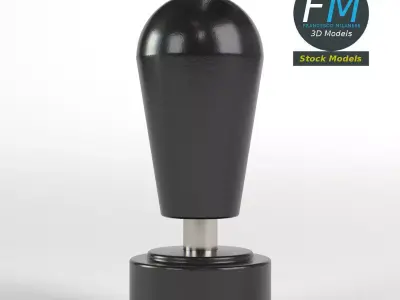 Lever rubber stamp 3D model