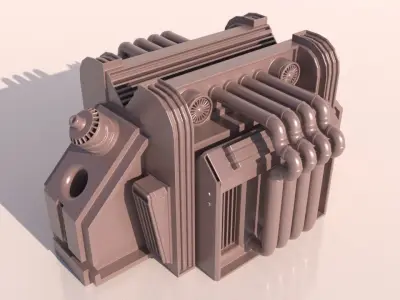 SCI-FI PROPS for 3Dprint 3D print model
