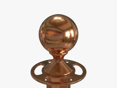 Barrier Posts 3D model