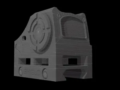 Shield SIS and Textures Free low-poly 3D model
