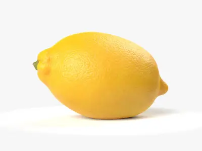Lemon PBR Scan Retopo 3D model