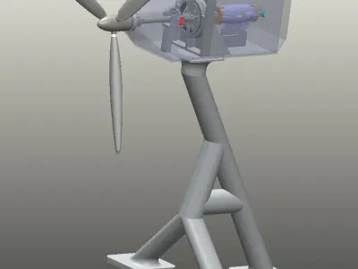 Tidal Stream Turbine Free 3D model