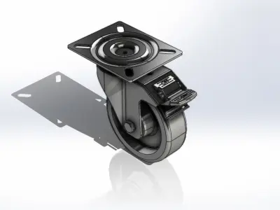Rodizio Schioppa GL 514 PE G Wheel 3D model