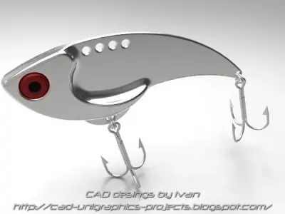 Fish Lures Binsky Free 3D model