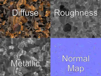 Roman Centurion Historic Statuette model pack Low-poly 3D model