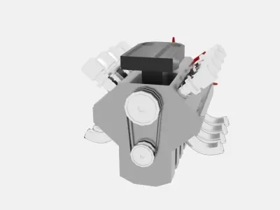 Engine XD Low-poly 3D model