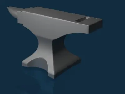 Anvil metal hammer 3D model