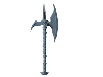 Halberd axe 3D model