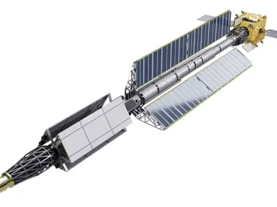 Zeus Nuclear Propulsion Spacecraft 3D model