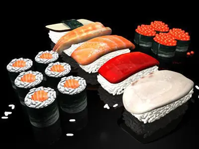 Sushi 01 3D model