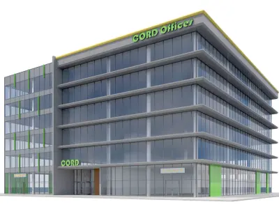 Commercial Building-012 Office Building 3D model