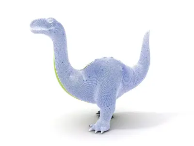 Green Dinosaur model pack Low-poly 3D model
