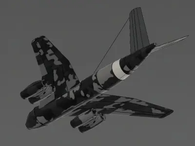 Messerschmitt 1101-14 3D print model