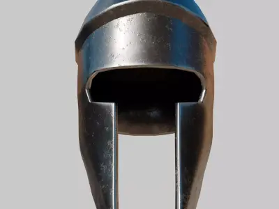 Spartan helmet Low-poly 3D model