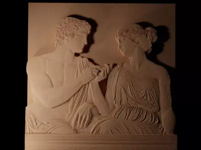 Greek Marble Statues CNC 3d Print High Relief Sand Casting 3D print model
