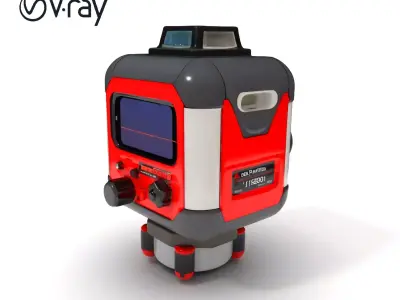 Precision Laser Level Model Pack for Construction and Design Low-poly 3D model