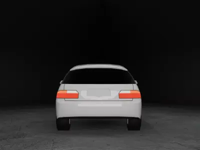 Stylized Honda Civic EG - Game Ready Low-poly 3D model