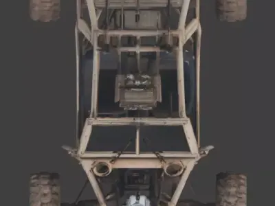 Rusted Apocalypse Desert Buggy 3D Model Low-poly 3D model