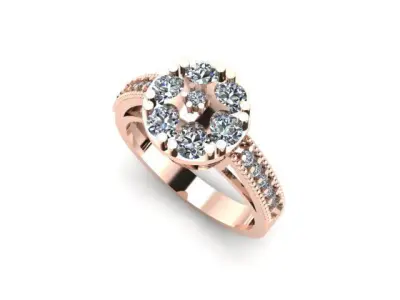 Bridal ring ready to print 3D print model