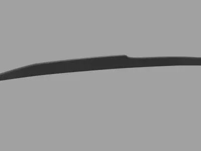 Car Spoiler 025 Low-poly 3D model