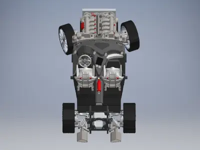 Boasts race car GTR 2020 3D model