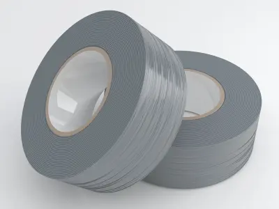 Duct Tape Silver 3D model