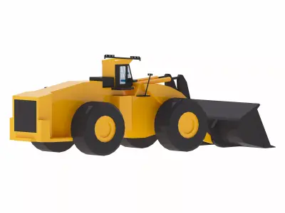 Loader Mining L2530 Simplified Low-poly 3D model