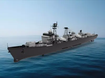 Type 051 destroyer 3D model purchase
