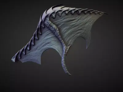 WING28 high poly sculpt 3D model