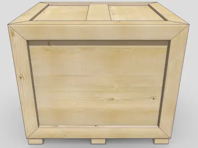 CC0 - Crate wooden Free low-poly 3D model