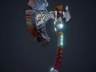 Game Ready Axe Model Low-poly 3D model