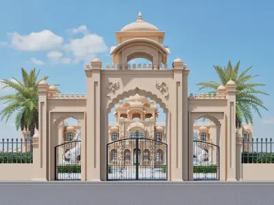indian architecture 3D model purchase
