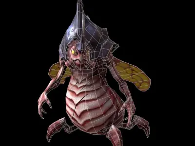 Flying Insect Low-poly 3D model purchase