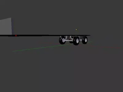 Custom Flatbed Semi Trailer Free 3D model