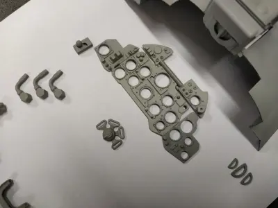 Hawker Hunter Cockpit Parts 3D print model